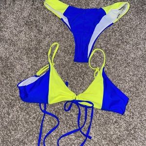 Neon bathing suit